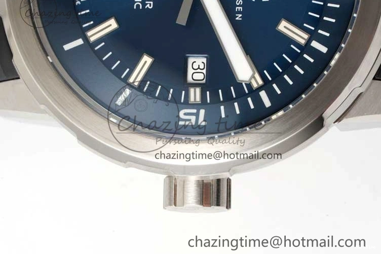 MIROTIME 0403 Aquatimer SS IW3290 RSF 1:1 Best Edition Blue Dial on Black Rubber Strap A Fashionable 7074